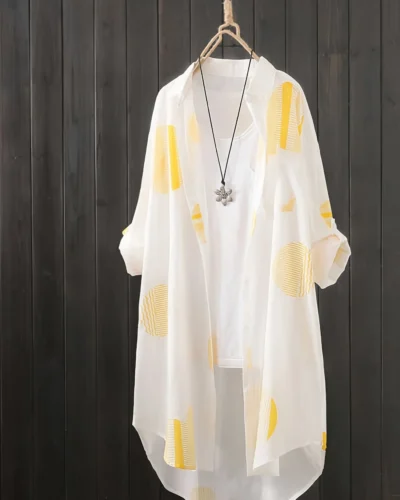 Black and White Large Size Shirt for Women's Spring and Summer Travel Thin Top Sunscreen Breathable Clothes POLO Collar