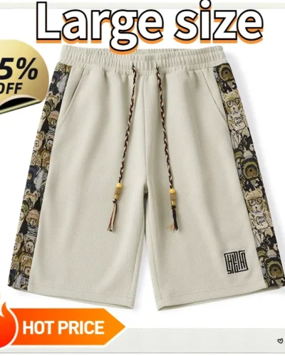 40-150kg Large Size Men's Shorts, Summer Casual Work Pants, Korean Version Trendy Shorts, Plus Size Shorts 5XL 6XL 7XL 8XL