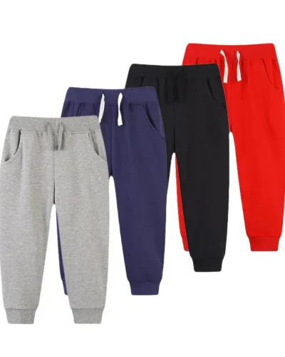 Jumping Meters 2-7T Fashion Solid Boys Girls Trouser Hot Selling Boys Girl Summer Toddler Clothes Drawstring Kids Sweatpants