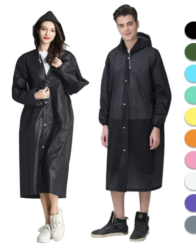 Reusable Thicken Women Men Rain Coat Waterproof Jacket Poncho Cloak Hood Hoodie Suit Raincoat For Tourism Fishing Cycling Hiking