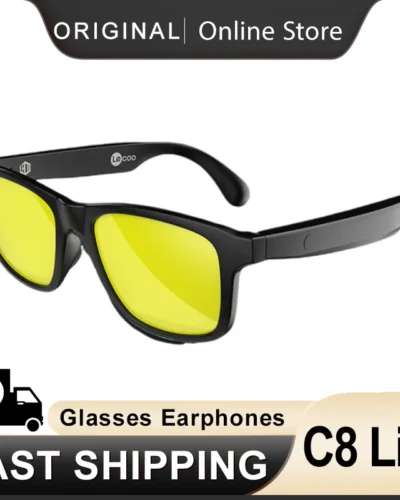 Lecoo C8  Lite Sunglasses Earphones Bluetooth 5.3 Outdoor Sport HiFi HD Call Eyeglasses Anti Blue Wireless Driving Music Headset