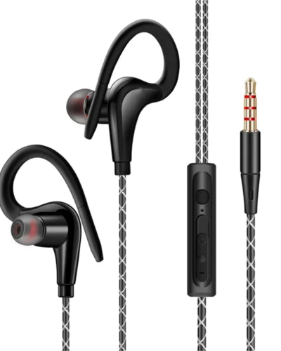 S760 Wired In-ear Waterproof Earphones Ear Hook Earbuds Stereo Super Bass Headphones Sport Headset with Microphone