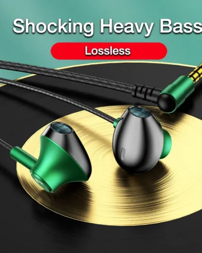 EARDECO Hifi Wired Headphones Bass 3.5mm With Mic Wired Earphone Headphone Wire Headsets Earbuds Sports Stereo Noise Reduction