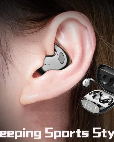 SK MD528 Invisible Sleeping TWS Wireless Earphones Bluetooth Hidden Earbuds IPX7 Waterproof Noise Cancelling Sports Headphones