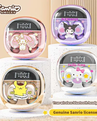 Sanrio BL47 TWS Earbuds Hello Kitty Bluetooth 5.4 Headphones Cute Kuromi Wireless Headsets Kawaii My Melody Noise Reduction