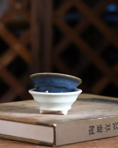 Colorful Ceramic Bonsai Flower Pot, Chinese Glass, Small Vase, Garden Table, Home Decoration
