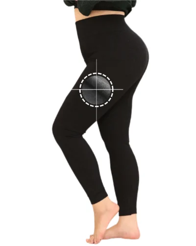 Fleece Lined Plus Size Leggings Thick for Women - Stretchy & Thick Warm & Comfy - Full Length - Buttery Smooth Soft
