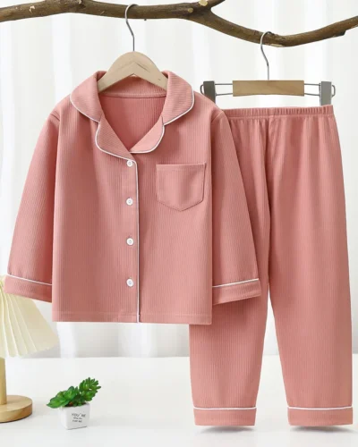 Baby Girls Clothes Pajamas Sets Boy Pyjamas Kids Homewear Cotton Sping Autumn Nightwear Children's Indoor Clothing Pijamas Suit
