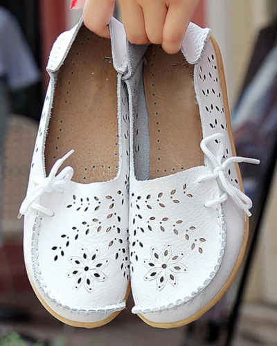2025 Women Flat Shoes Fashion Women Casual Shoes Breathable Women's Loafers Shallow Comfort Mom Shoes Ladies Zapatillas Mujer