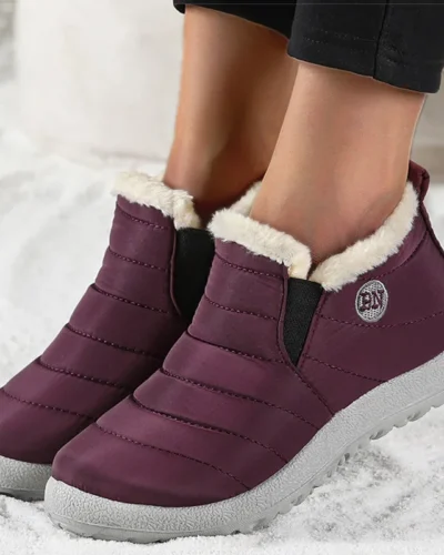 Women Shoes Warm Fur Winter Flats Slip On Flat Shoes For Women Winter Shoes Casual Loafers Zapatos Mujer Winter Sneakers Women