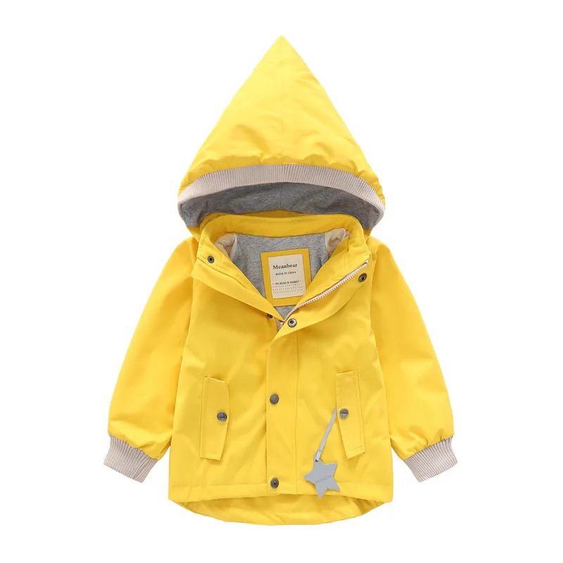 Baby and Girls Boys Plain Waterpoof Lined Hooded Zip Jackets School Kids Track Coats Child Outfit Tops Windbreaker 2-11Yr - Image 4