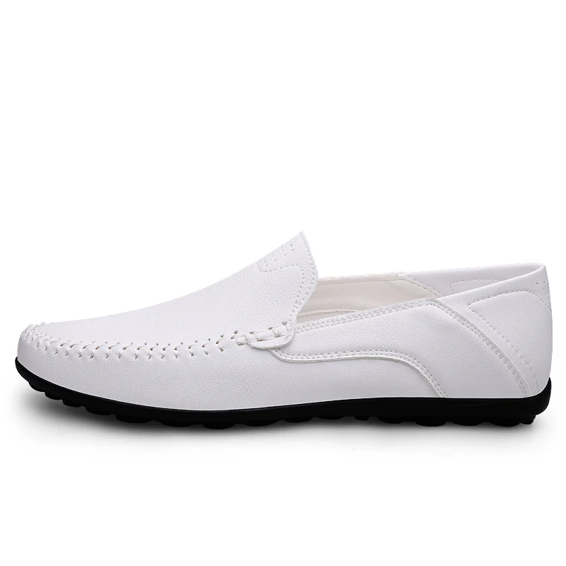 Split Leather Men Loafers Slip On Flats Casual Shoes For Men Moccasins Super Soft Men Footwear For Summer And Spring - Image 3