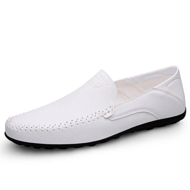 Split Leather Men Loafers Slip On Flats Casual Shoes For Men Moccasins Super Soft Men Footwear For Summer And Spring - Image 2