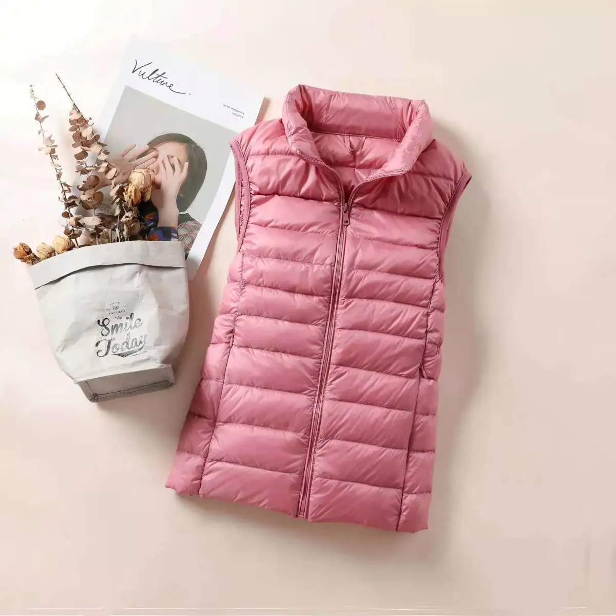 New 2024 Women Women Ultra Light Down Vests Slim Sleeveless Jacket Portable Girl Lightweight Windproof Waistcoat - Image 4
