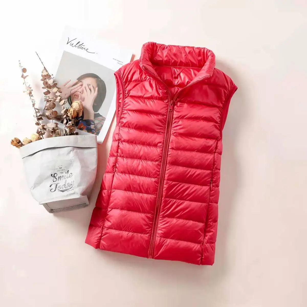 New 2024 Women Women Ultra Light Down Vests Slim Sleeveless Jacket Portable Girl Lightweight Windproof Waistcoat - Image 6