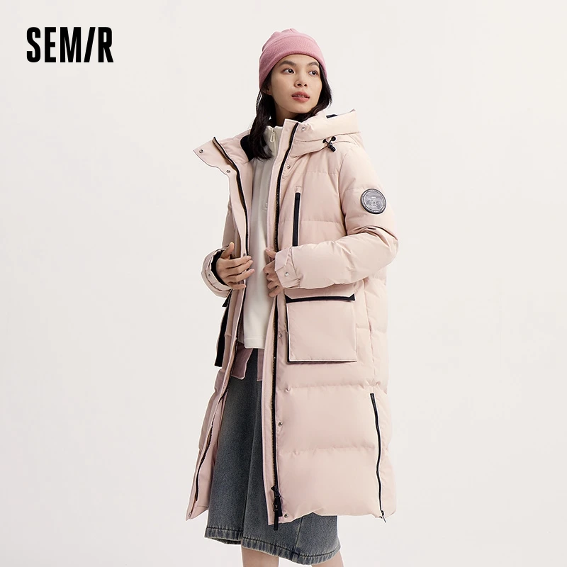 Semir Long Down Jacket 2024 Winter New Windproof Warm Loose Casual Jacket - Image 3