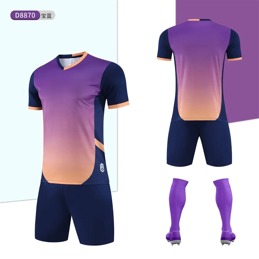 Football Jerseys Men's Plus-Size Breathable Comfortable Custom Letters Number Name Soccer Team Training Sport Uniform - Image 4