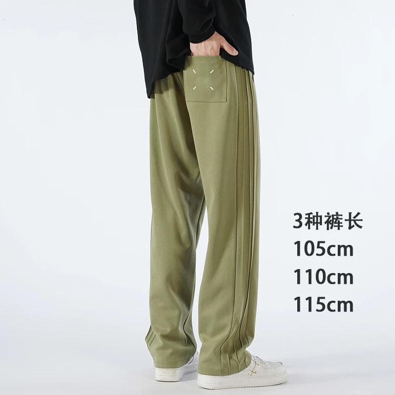 190cm Auntumn Men's Tall Pants Cotton Straight Fit Trousers Teeneeger Male Drawistring Extra Long Length 110 115 Cm Lengthened - Image 4