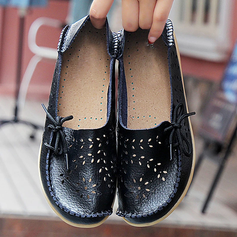 2025 Women Flat Shoes Fashion Women Casual Shoes Breathable Women's Loafers Shallow Comfort Mom Shoes Ladies Zapatillas Mujer - Image 2