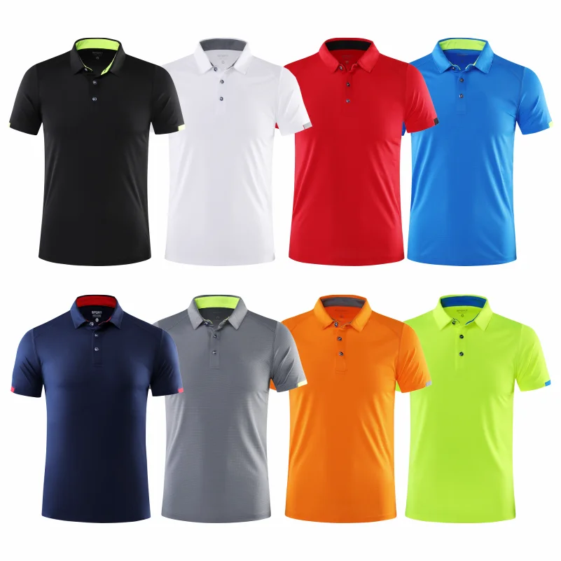 Quick-drying Sports Polo Shirt Custom Print Company Brand Logo Casual Short Sleeved Polo Embroidery Printing Personality Patter - Image 3