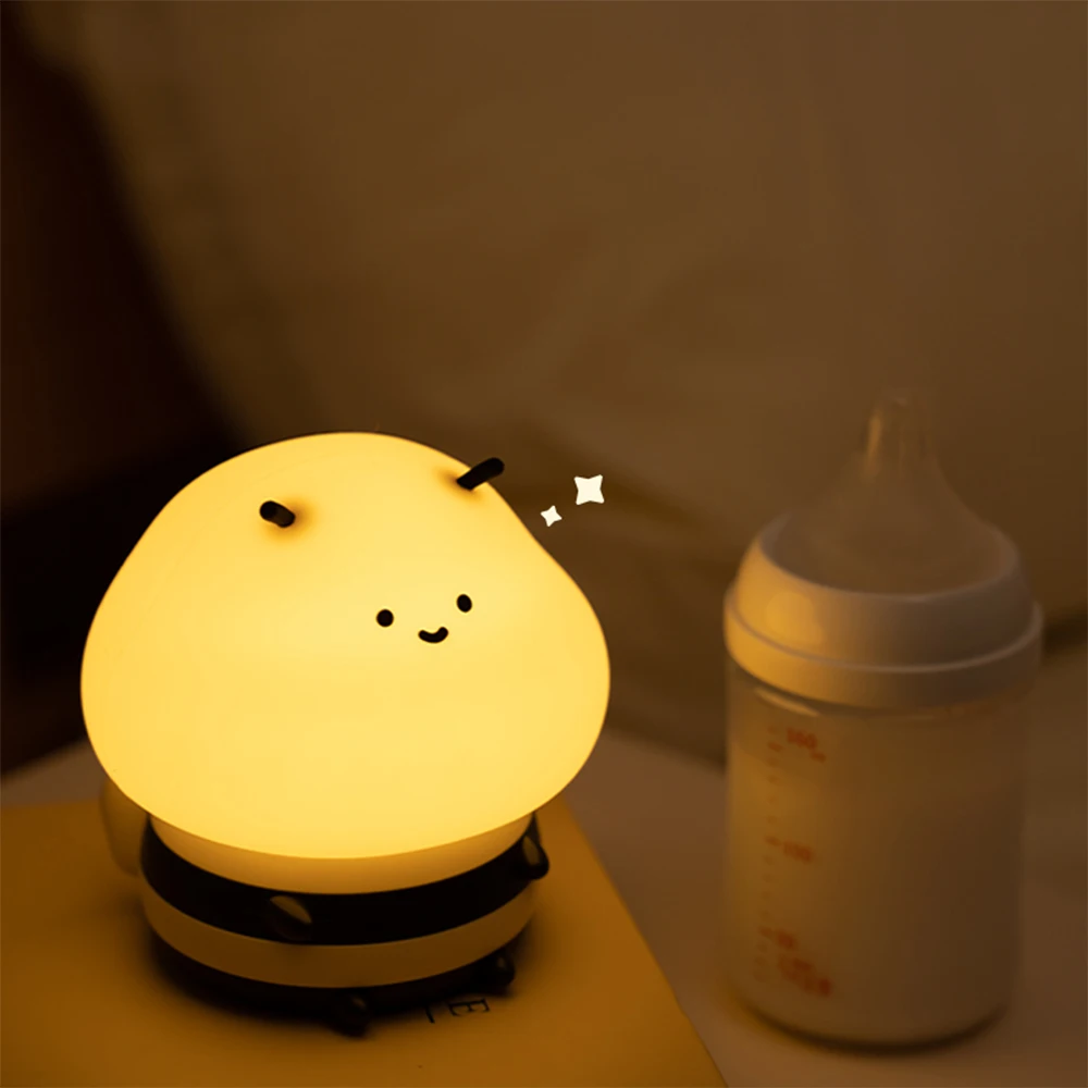 LED Night Lights Bee Creative Bedside Room Decoration Atmosphere LED Light Desk Lamp Nightlight for Kids Christmas Birthday Gift - Image 6