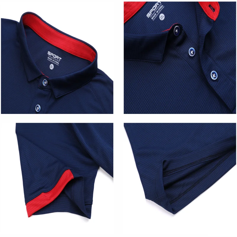 Quick-drying Sports Polo Shirt Custom Print Company Brand Logo Casual Short Sleeved Polo Embroidery Printing Personality Patter - Image 5