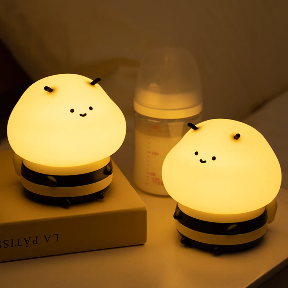 LED Night Lights Bee Creative Bedside Room Decoration Atmosphere LED Light Desk Lamp Nightlight for Kids Christmas Birthday Gift - Image 3