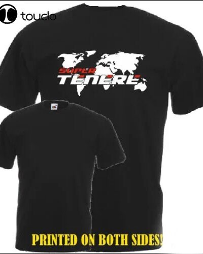 Men’s Japan Motorbike Super Tenere T-Shirt Motorcycle Fan Graphic Tee 100% Cotton Casual Biker Shirt