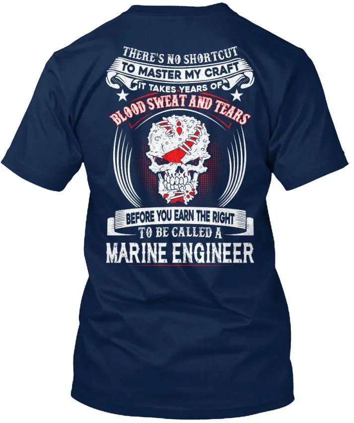 Men’s Marine Engineer T-Shirt Cotton Unisex Movie Graphic Casual Short Sleeve Tee - Image 2