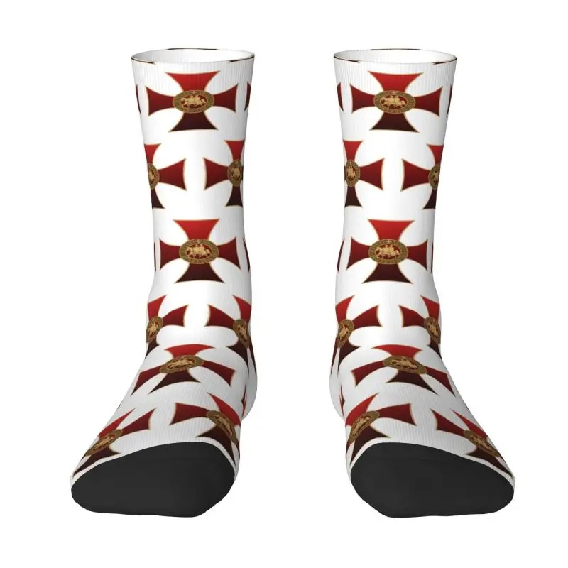 Harajuku Jerusalem Kingdom Cross 3D Printed Sports Socks – Unisex Warm Crusader Style - Image 12